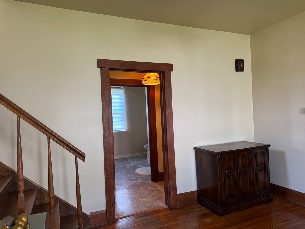 Open hallway beside the dining room